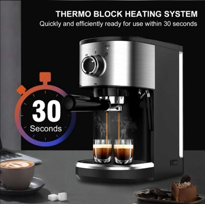 Bonsenkitchen Professional 15BAR Espresso Machine, TV & Home