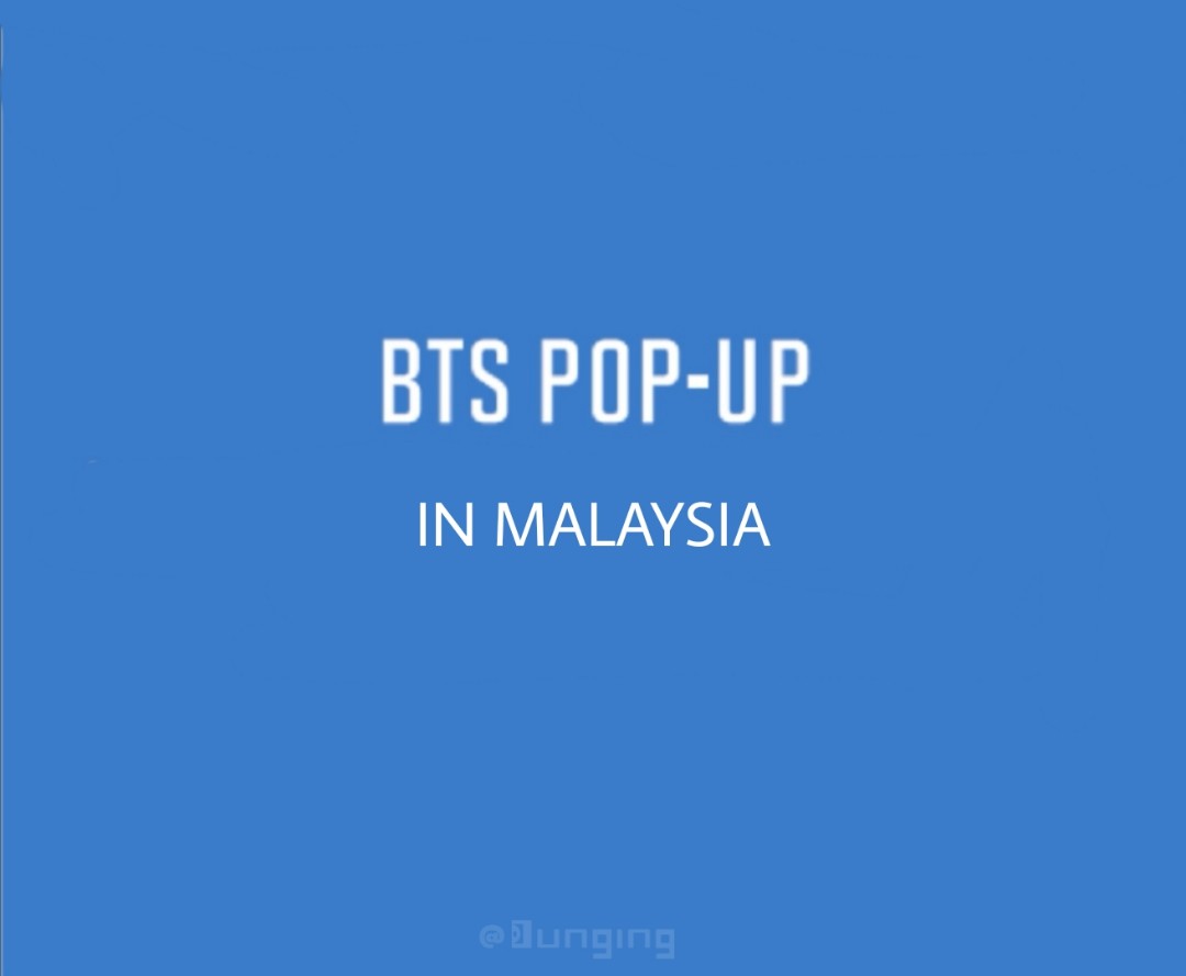 BTS POP UP STORE IN MALAYSIA No Charge Purchase Service, Hobbies & Toys