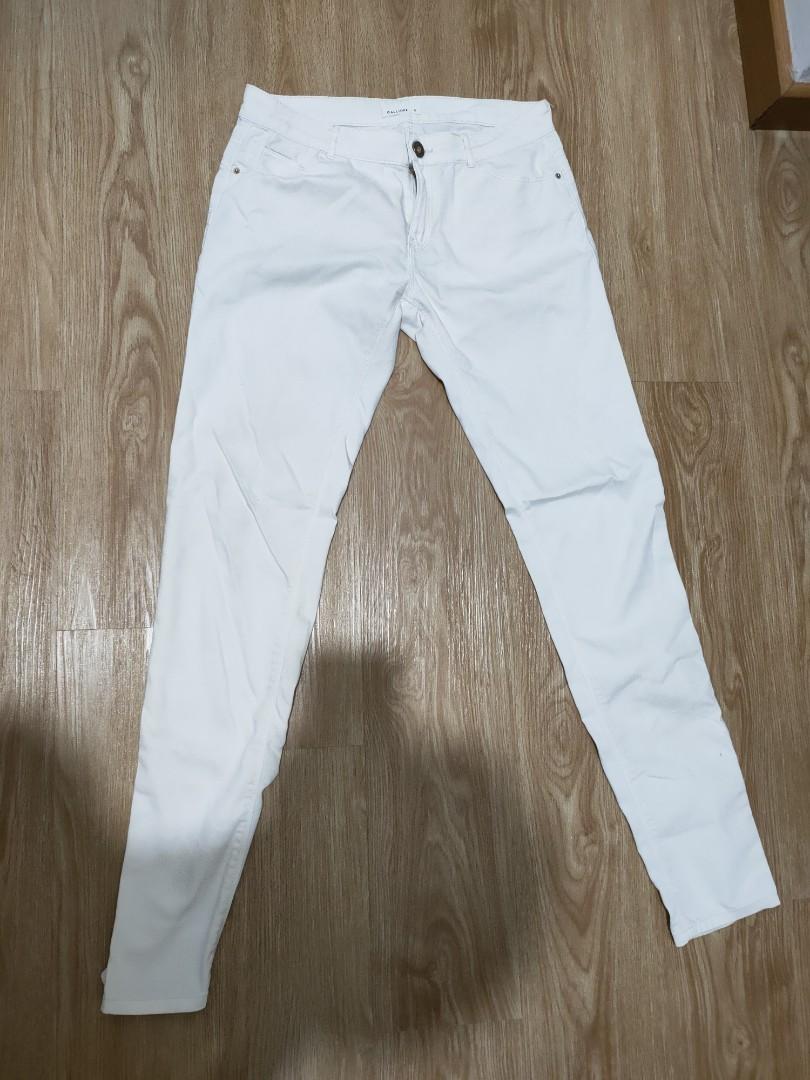 White soft jeans sales