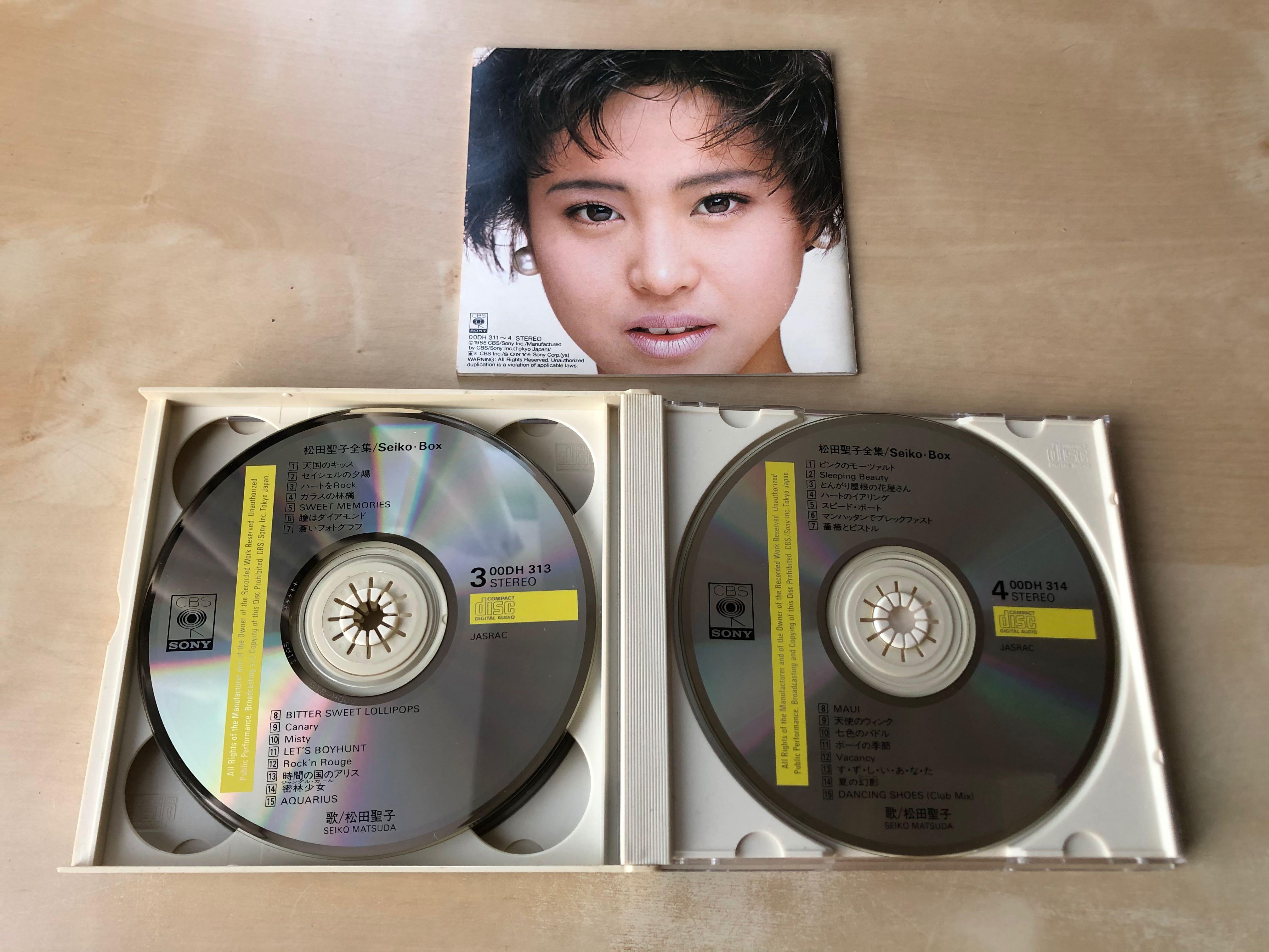 CD丨松田聖子Seiko Box (4CD) Matsuda Seiko 日本版, 興趣及遊戲, 音樂