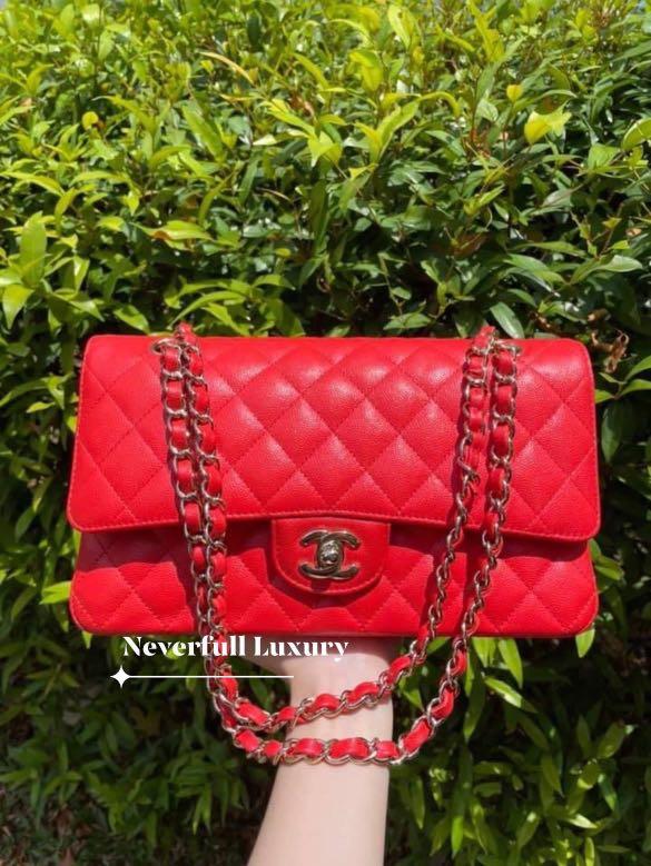Chanel Classic Medium 19C Red Caviar LGHW Series 27 2019