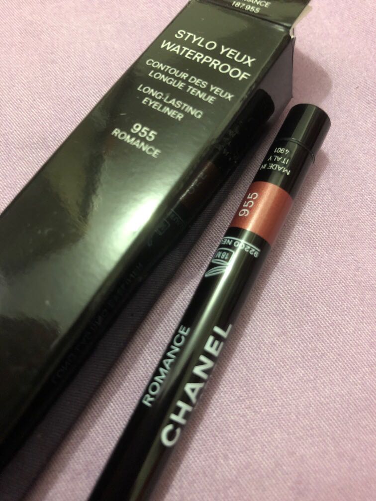 chanel waterproof eyeliner pencil 955 romance, 美容＆化妝品, 健康及美容 皮膚護理