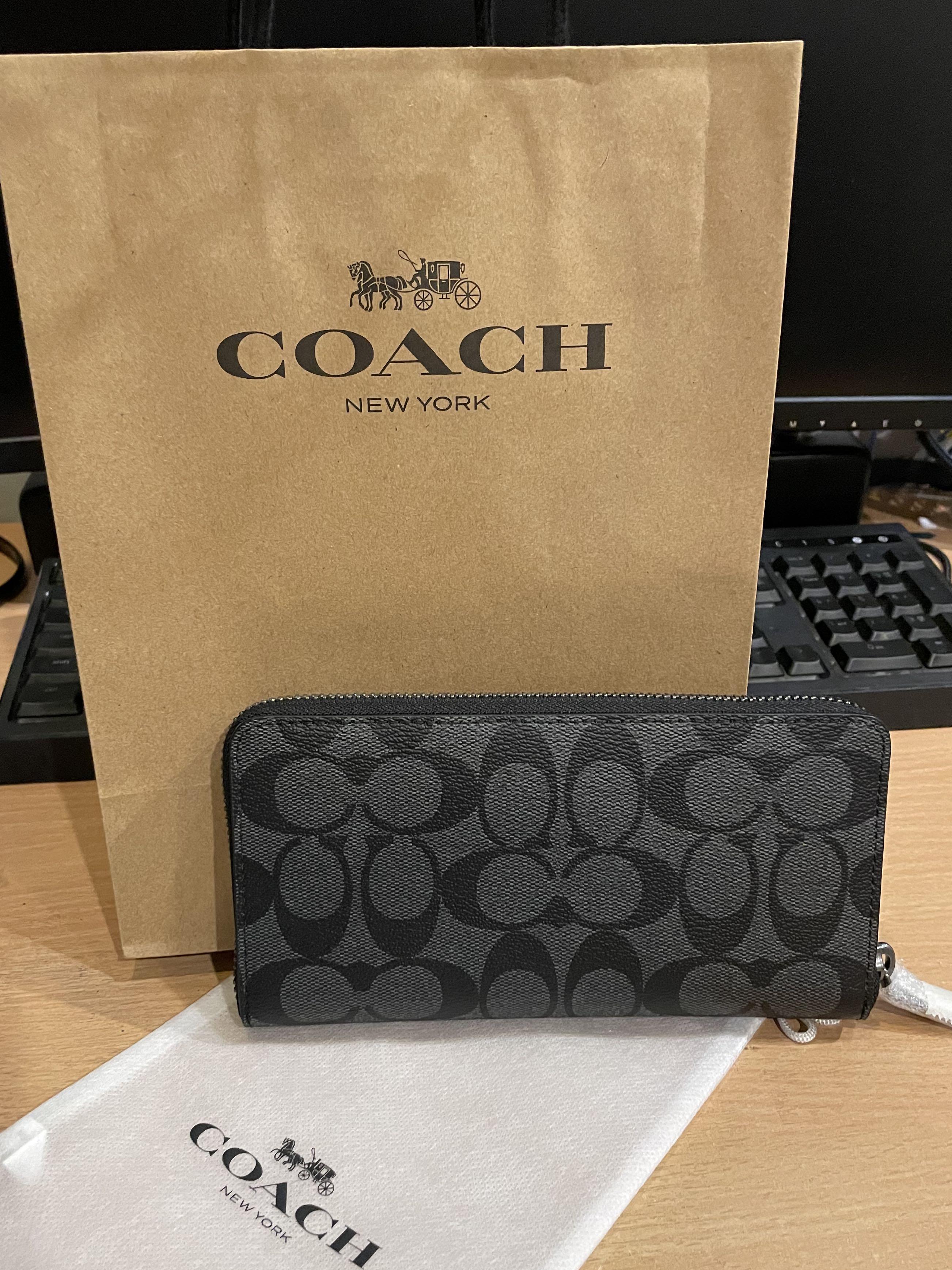 coach men's accordion wallet