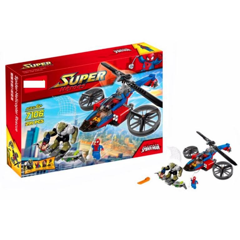 Spiderman top rescue helicopter