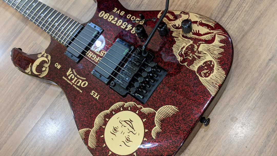 ESP LTD KIRK HAMMETT - OUIJA LIMITED EDITION RED SPARKLE, Hobbies