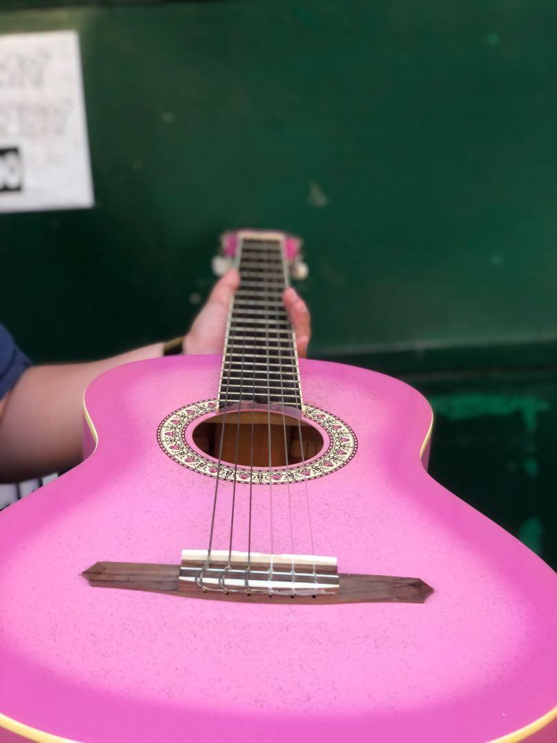 エレキギターギターGYPSY ROSE ピンク ケース付き - エレキギター