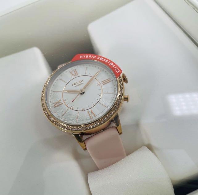 Fossil hybrid smartwatch jacqueline blush silicone sales