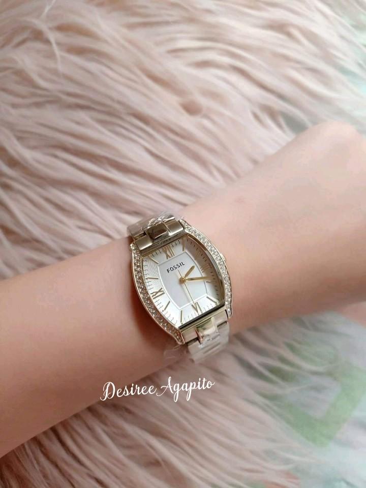 Fossil women's watch with stones store