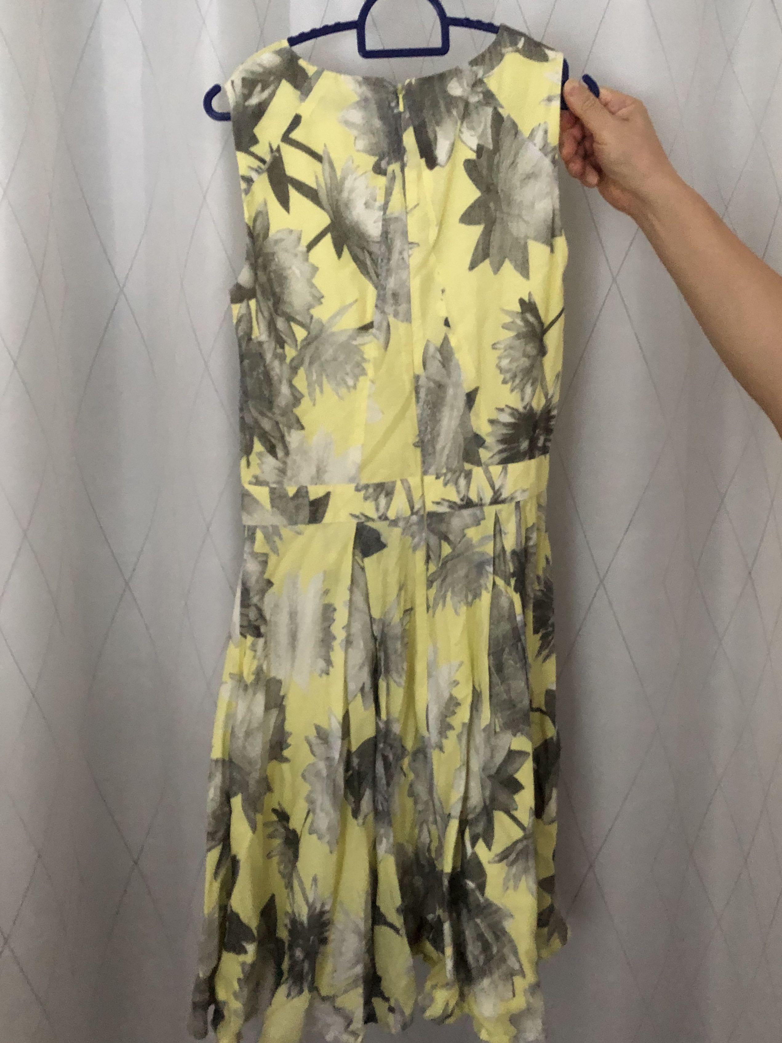 French connection yellow dress outlet