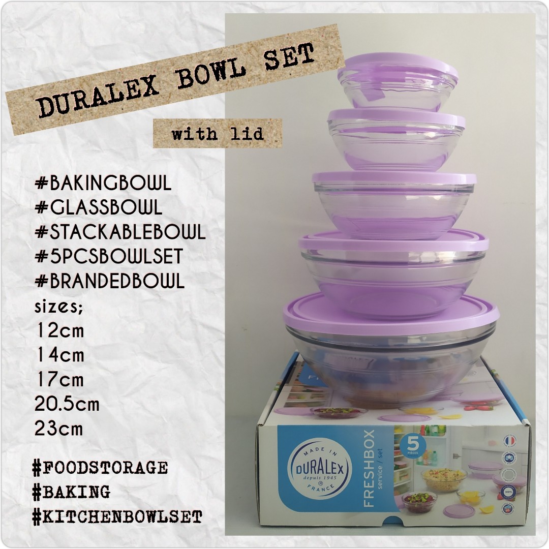 Freshbox Round Bowl with Lid, Duralex USA