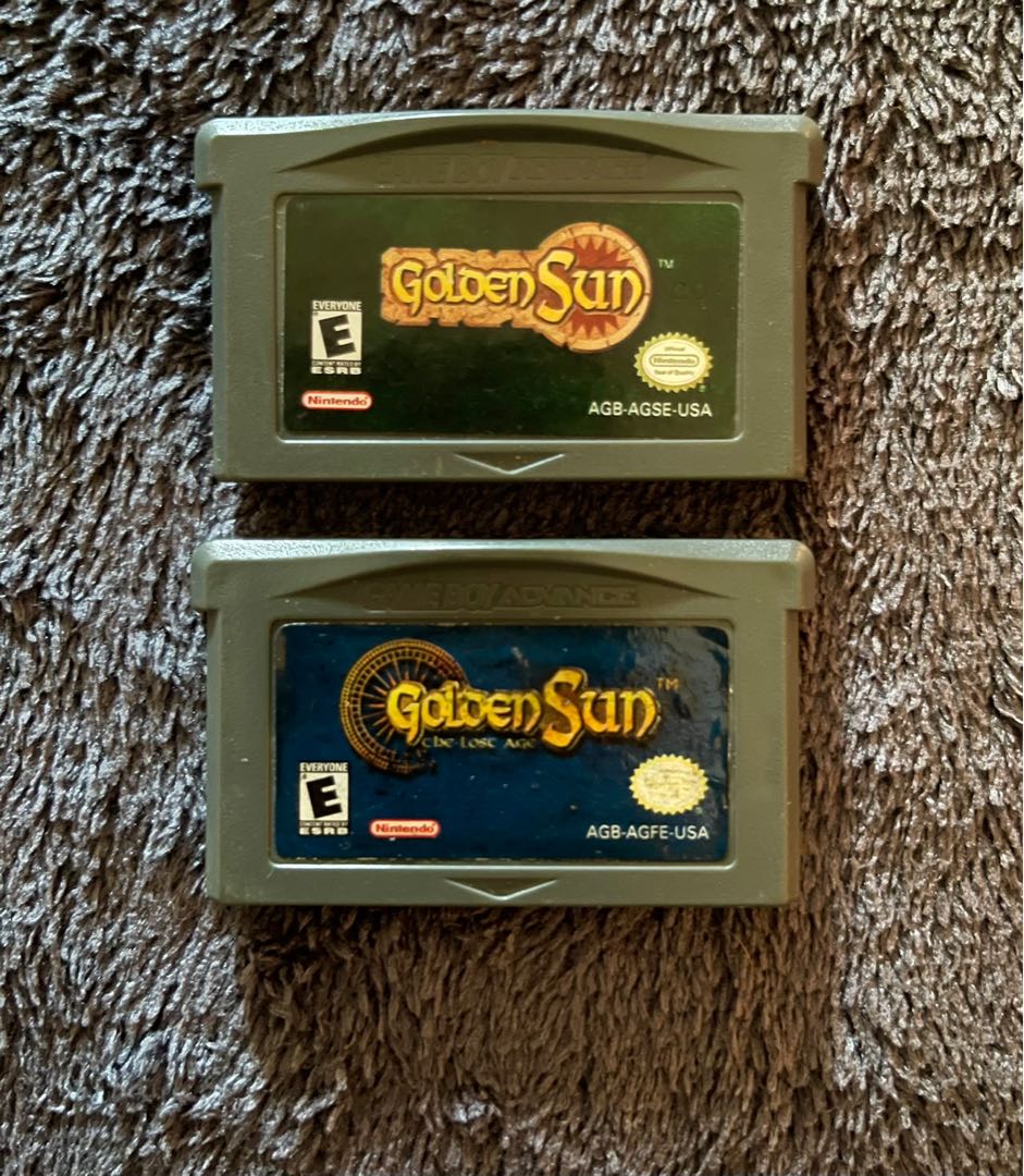 GBA Golden Sun 1 and 2 Video Gaming Video Games Nintendo on