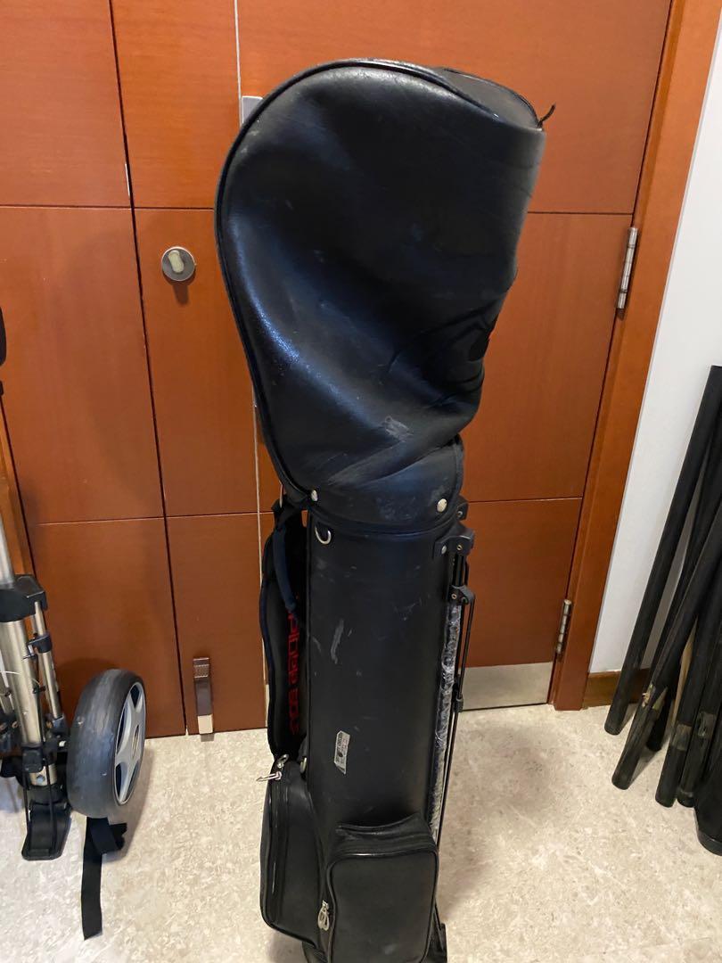 Golf bag with stand + trolley, Sports Equipment, Sports & Games, Golf