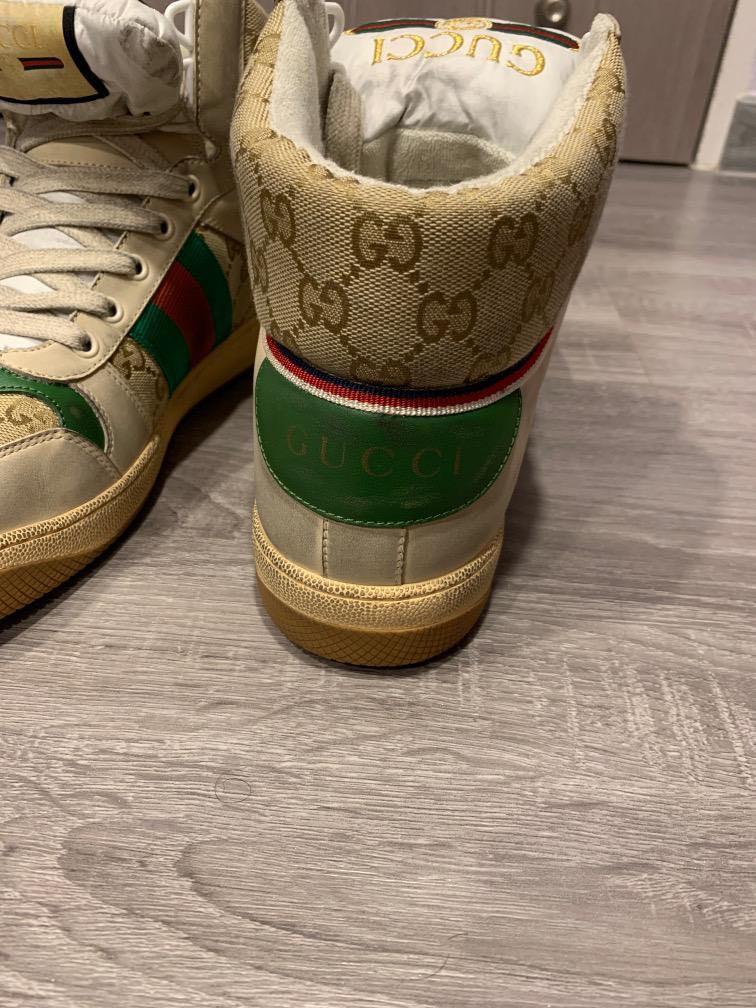 Gucci screener GG high top sneaker Men s Fashion Footwear