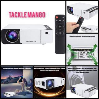 HD LED Projector, 1280 * 720 Blu-ray Mini Portable HD 3500LM Video Home Theater Smart LED Projector with Dual Turbo Fan
