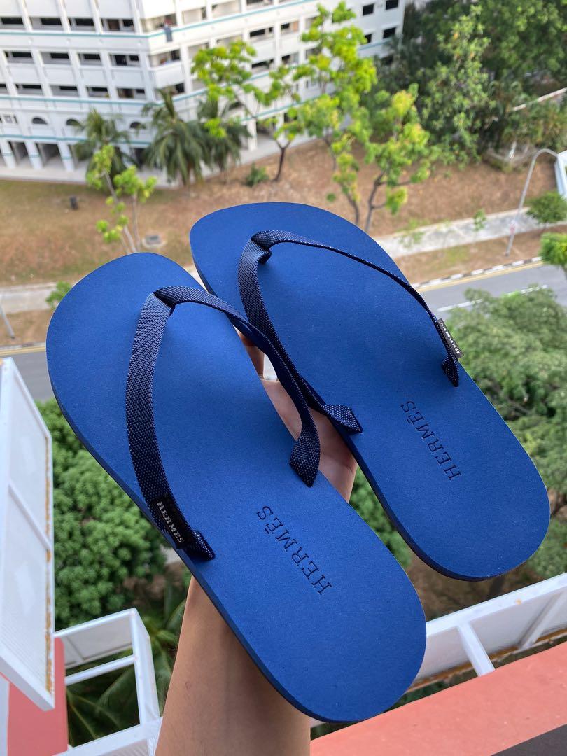 hermes men slippers
