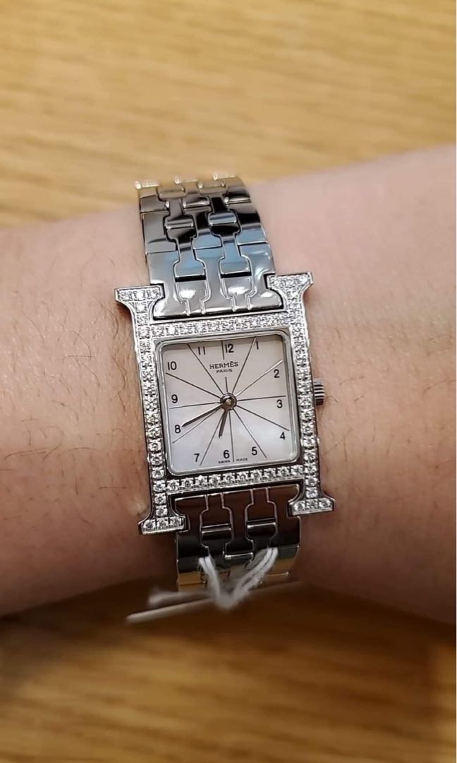 hermes diamond watch