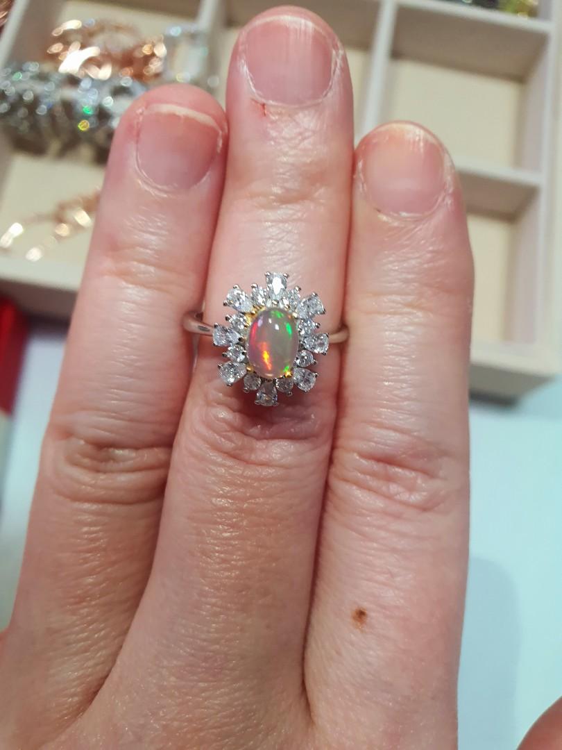 Pure opal ring hot sale