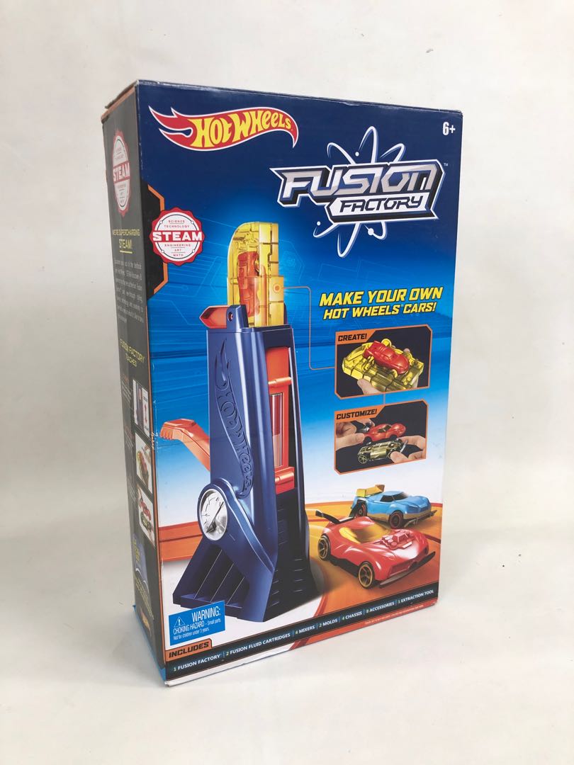 Hot Wheels Fusion Factory Fabrica De Autos Custom Car Maker Azul Marino