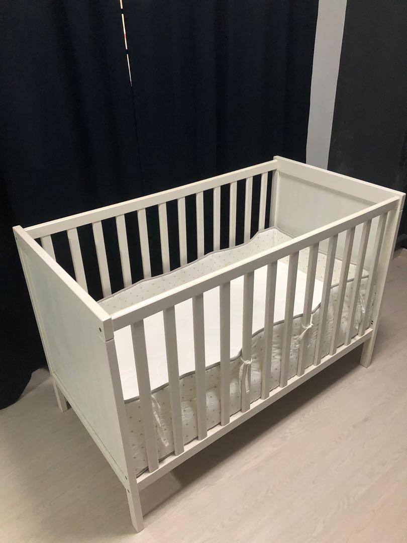 Ikea baby cot & mattress, Babies & Kids, Baby Nursery & Kids Furniture