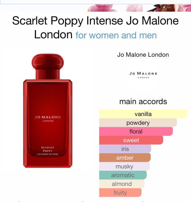 Jo malone london deals scarlet poppy cologne intense