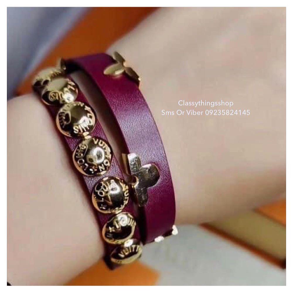 Louis Vuitton Bracelet (Category: Bracelets) located in Quezon City. Submitted by classythingsshop (Listing ID 1083597370, Image 2). Description: ITEM INFORMATION: Actual Photo Of Items HighQuality and Nontarnish Stainless steel is strong enough for daily use as household objects & industrial parts. This same strength makes it an excellent choice of materials for jewelry. All items are Hypoallergenic. FOR FASTER TRANSACTION & DISCOUNTS FEEL FREE 