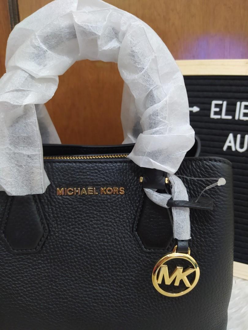 MK Camille small pebbled leather satchel, Luxury, Bags & Wallets on  Carousell