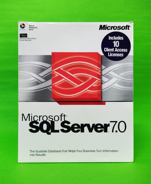MS SQL SERVER 7.0 （分類：硬碟及儲存器）位於 Hong Kong。 由 kautouri 提交（商品編號 1083482599，圖片 1）。簡介： 產品狀態：不是新品, 原裝盒有少許舊; 有產品密鑰; 軟件光碟沒有損壞但已開封及曾經被安裝過; 其他有關產品外觀請參考圖片。 注意： - 被遮蓋的產品密鑰是圖片後期加工，以防止被盜用。 - 如 (包括但不限於) 包裝盒面 外/內或光碟保護紙套有任何書寫文字，賣方將在交收前會以改錯帶遮蓋後才交付買方，敬請留意。 - 請各位有興趣人士及買家留意，產品已曾經使用，所以並不是未開封新品。 溫馨提示 ：為保障買賣雙方及由於本人沒有任何電子錢包，包括微信支付（Wechat Pay）、支付寶（Alipay）等等，交易以現金當面交收，不便之處敬請原諒。 交貨地區以香港島銅鑼灣站 (崇光百貨出口方面) /天后港鐵站為主。亦可考慮港島線內金鐘站至柴灣站（但需要買賣雙方商討並接受） 。