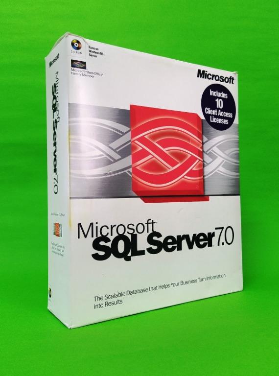 MS SQL SERVER 7.0 （分類：硬碟及儲存器）位於 Hong Kong。 由 kautouri 提交（商品編號 1083482599，圖片 3）。簡介： 產品狀態：不是新品, 原裝盒有少許舊; 有產品密鑰; 軟件光碟沒有損壞但已開封及曾經被安裝過; 其他有關產品外觀請參考圖片。 注意： - 被遮蓋的產品密鑰是圖片後期加工，以防止被盜用。 - 如 (包括但不限於) 包裝盒面 外/內或光碟保護紙套有任何書寫文字，賣方將在交收前會以改錯帶遮蓋後才交付買方，敬請留意。 - 請各位有興趣人士及買家留意，產品已曾經使用，所以並不是未開封新品。 溫馨提示 ：為保障買賣雙方及由於本人沒有任何電子錢包，包括微信支付（Wechat Pay）、支付寶（Alipay）等等，交易以現金當面交收，不便之處敬請原諒。 交貨地區以香港島銅鑼灣站 (崇光百貨出口方面) /天后港鐵站為主。亦可考慮港島線內金鐘站至柴灣站（但需要買賣雙方商討並接受） 。