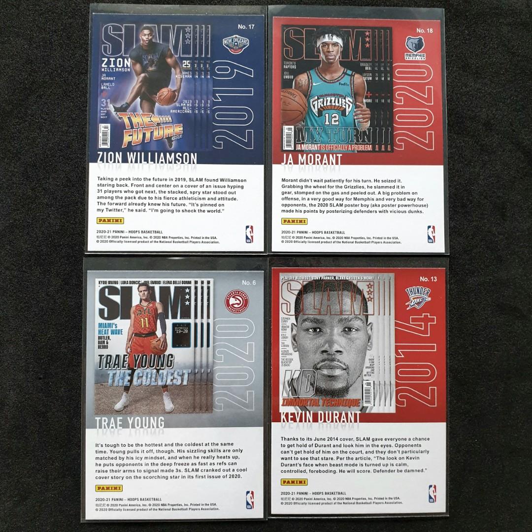 Nba Insert Cards NBA Hoops 2020-21 SLAM Inserts (Lot of 8) NBA Cards, Hobbies & Toys ...