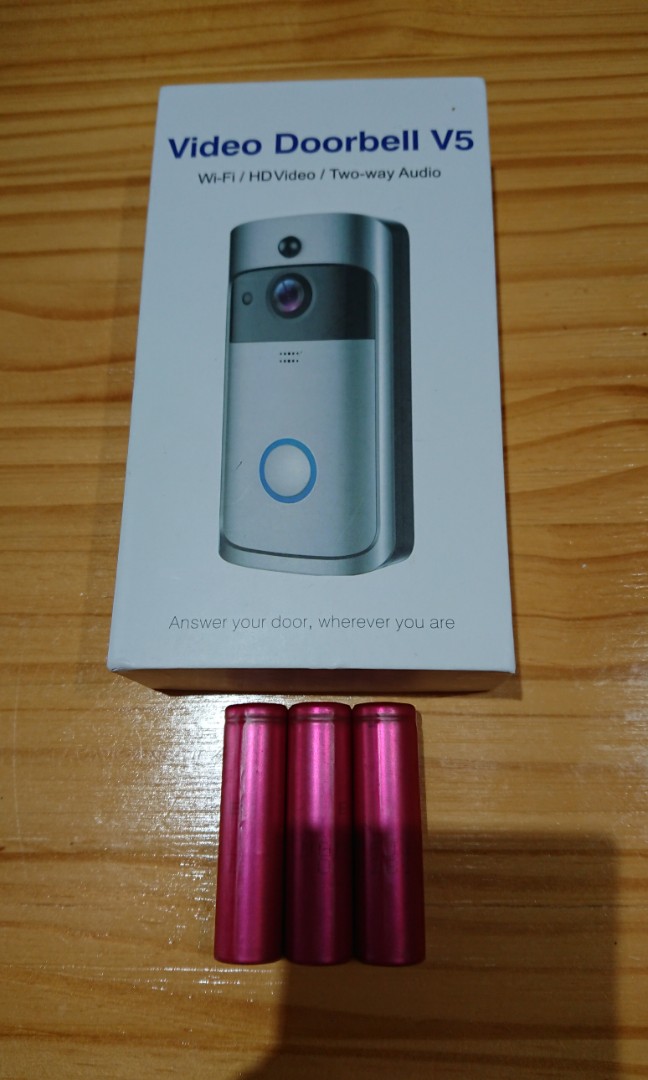 New V5 Video Doorbell with battries, Furniture & Home Living, Security