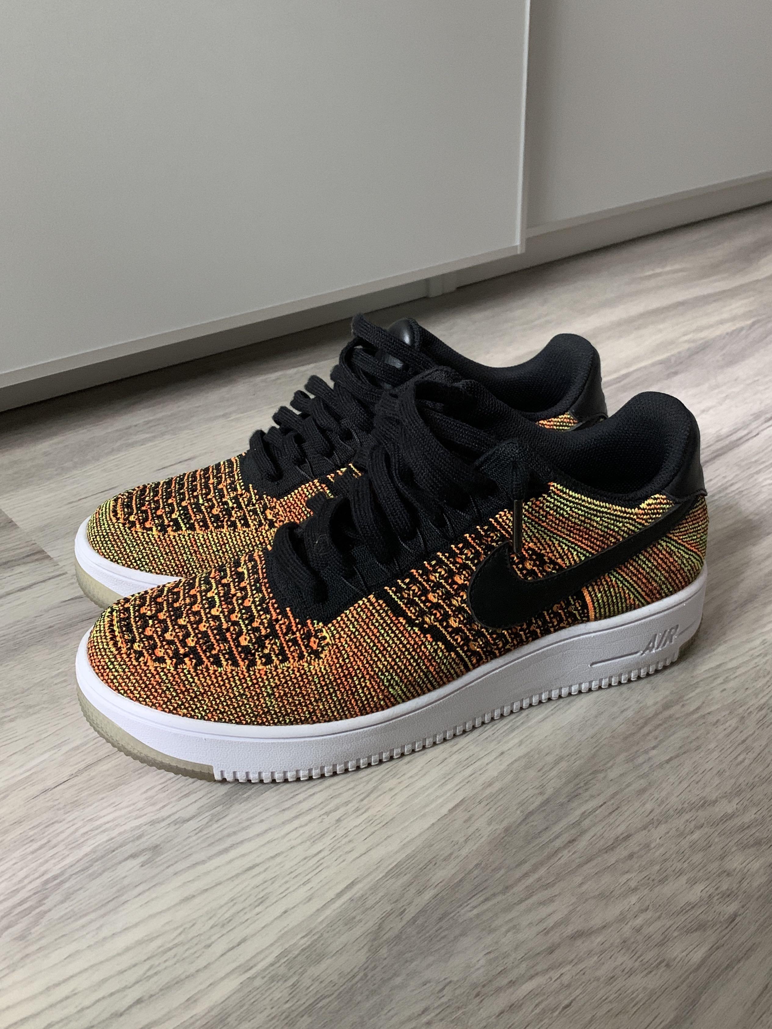 Nike Air Force 1 Flyknit Low Yellow Black