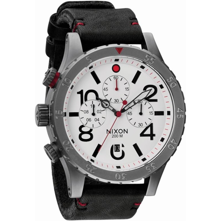 Nixon top chrono leather