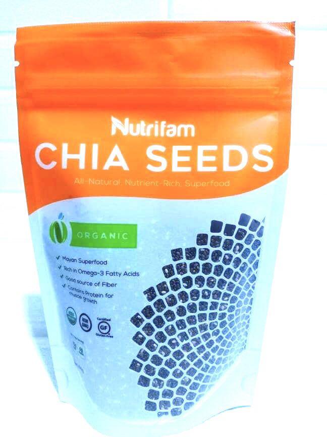 Nutrifam Chia Seeds 100g (Category: Health Food, Drinks & Tonics) located in Manila. Submitted by rotalie (Listing ID 1083585509, Image 1). Description: Nutrifam Chia Seeds 100 #inManila #inQC #inMandaluyong #inMakati #inTaguig #inPasig #inMarikina #inCainta #inAntipolo Delivery thru Lalamove or Grab express c/o buyer from Sampaloc Manila. Payment via bank transfer or GCash before shipping :) For further inquiries, pls call us 09153264002 :) .
