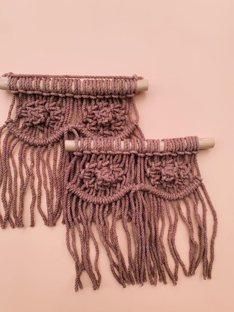 Tatas Boobies wall hanging macrame (Category: Wall Decor) located in Marikina City. Submitted by everythingisnegotiable (Listing ID 1083505632, Image 3). Description: Handcrafted Boobies macrame wall hanging made by Ollo Mnl! Ig: @ollo.mnl Size: 8x9 in Comes in three shades: (first photo, L-R) Espresso, Mocha, and Blanca ——— -Grab or Lalamove for same-day delivery in Metro Manila (to be shouldered by buyer) Or -shipping through courier (shouldere