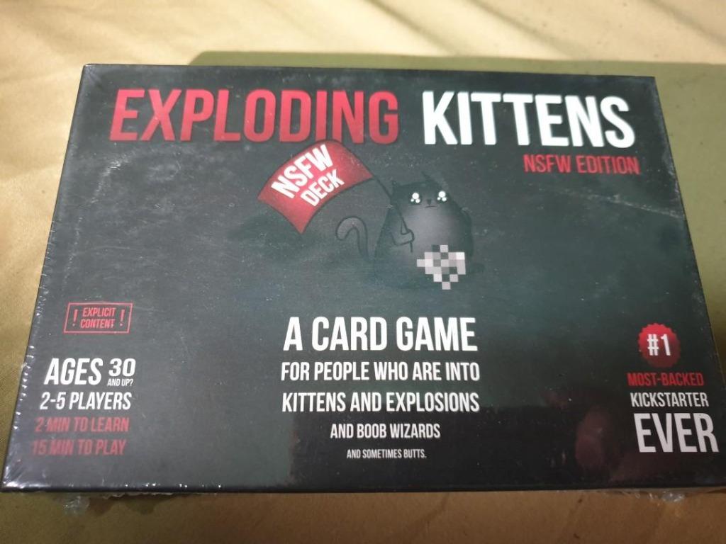 Original Exploding Kittens NSFW Card Game, Everything Else on Carousell