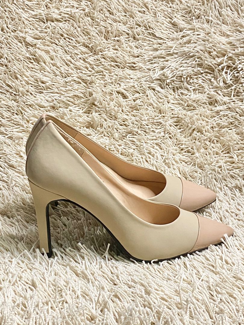 Parisian Beige Heels Shoes