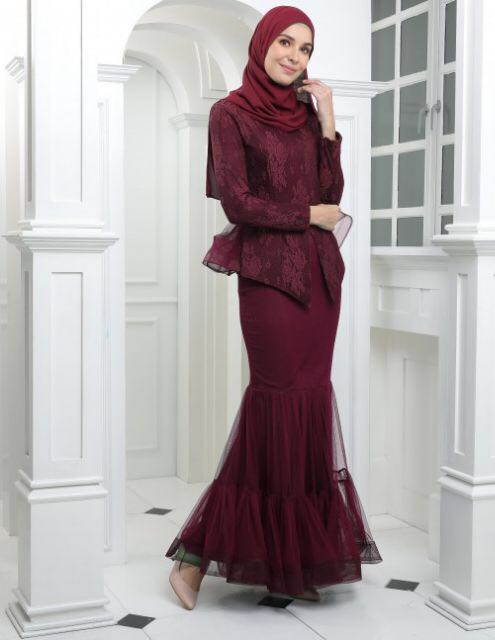 Peplum maroon clearance