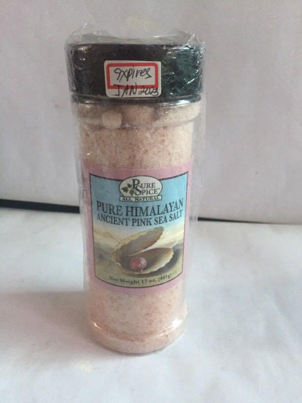 Pure Himalayan Ancient pink sea salt (Category: Spice & Seasoning) located in Pasay City. Submitted by redgiftshop (Listing ID 1083558430, Image 1). Description: 100% natural and untreated packed in the USA 481 gms product code: CL .