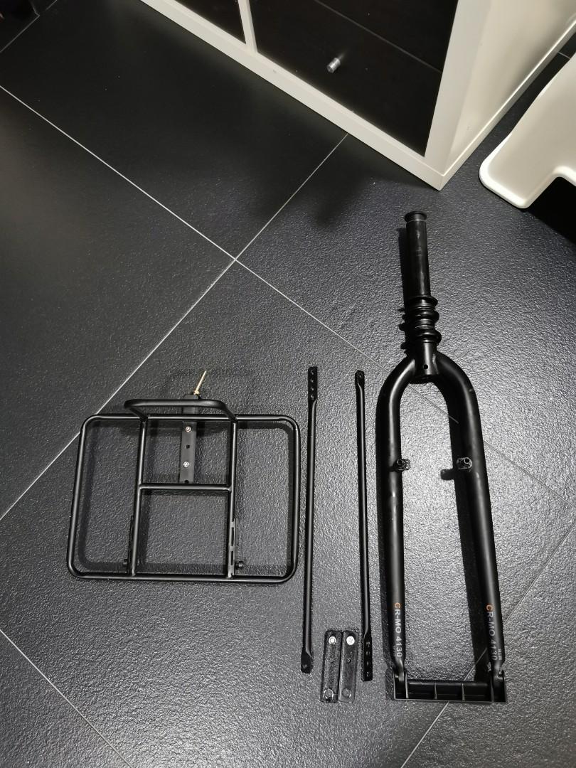 Pmd Bike Rack Rigid fork and rack, Bicycles & PMDs, Parts & Accessories on Carousell