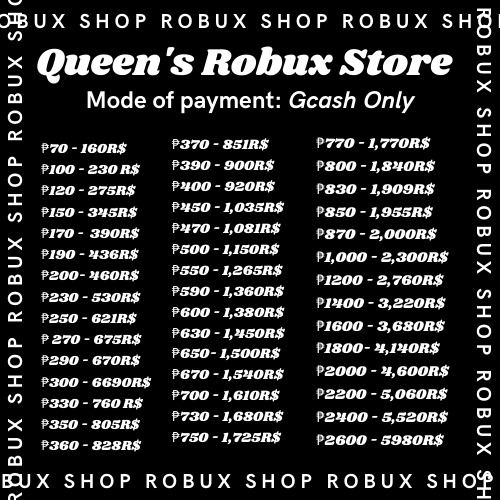 Robux Video Gaming Gaming Accessories In Game Products On Carousell - buy robux cheap philippines