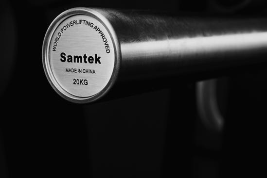 samtek powerlifting bar