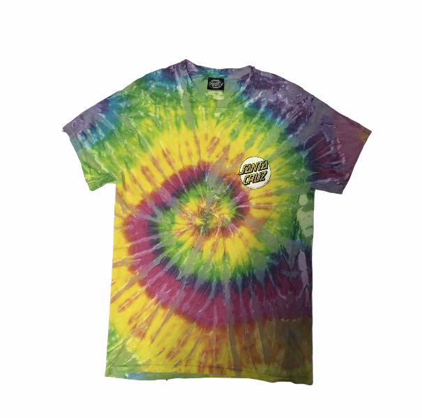 Santa Cruz Tie Dye Shirt, Men's Fashion 