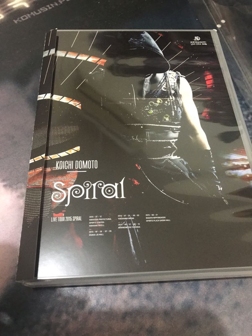 「包SF」台版KOICHI DOMOTO LIVE TOUR 2015 Spiral(通常盤) [DVD], 興趣及遊戲, 收藏品及紀念品,  明星周邊- Carousell