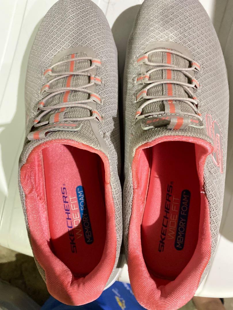 Women's skechers wide fit with memory foam on sale