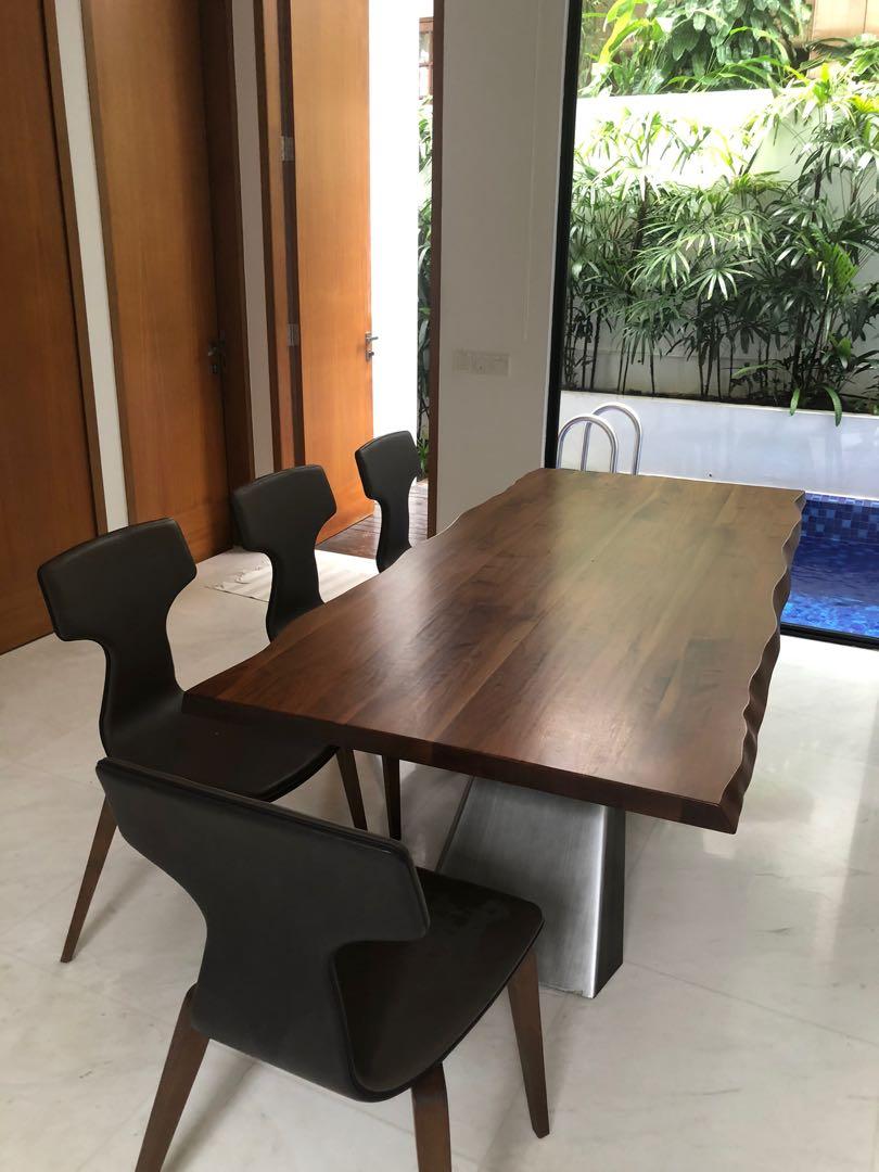 Solid wood 8-seater dining table, Furniture & Home Living, Furniture