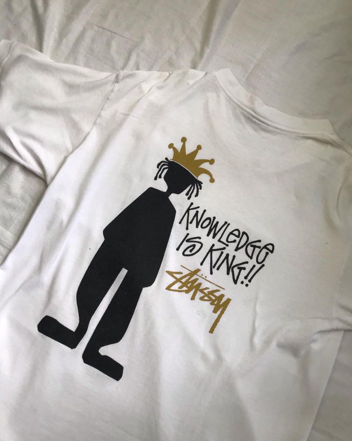 STUSSY KNOWLEDGE IS KING, Men's Fashion, Tops & Sets, Tshirts