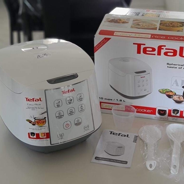 Tefal Easy Rice Spherical Pot Fuzzy Logic Rice Cooker (RK7231) 1.8L/ 10