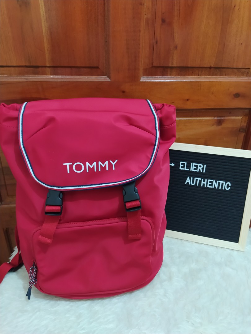 red tommy backpack
