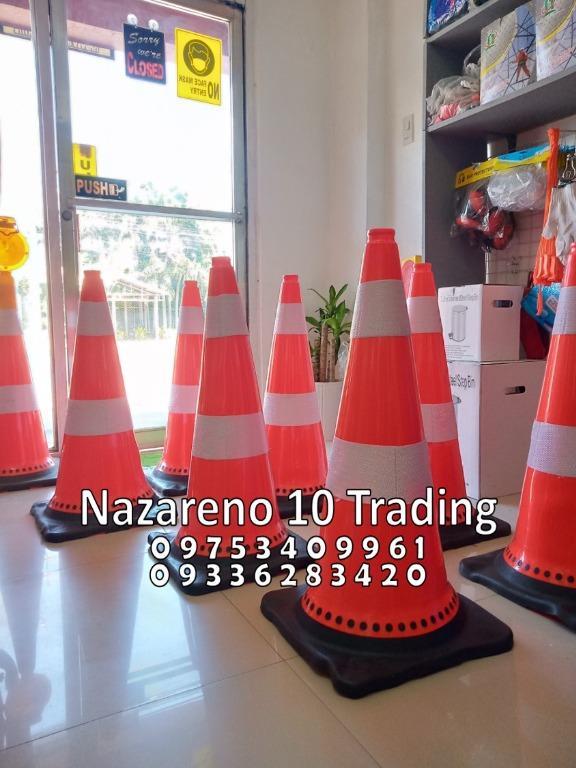 traffic cone (Category: Construction Tools & Equipment) located in Bacoor. Submitted by kajezame.2021 (Listing ID 1083524552, Image 1). Description: traffic cone with Reflector Available size 18" , 28" , 30" 36" Also Available Solar Flasher Rubber Hump T bollard Road Barrier Caution Tape Plastic Chain For faster transaction kindly message or call us; Karen Tugano NAZARENO 10 TRADING 0 9 7 5 3 4 0 9 9 6 1 0 9 3 3 6 2 8 3 4 2 0 0 9 6 3 0 1 3 1 2 8 
