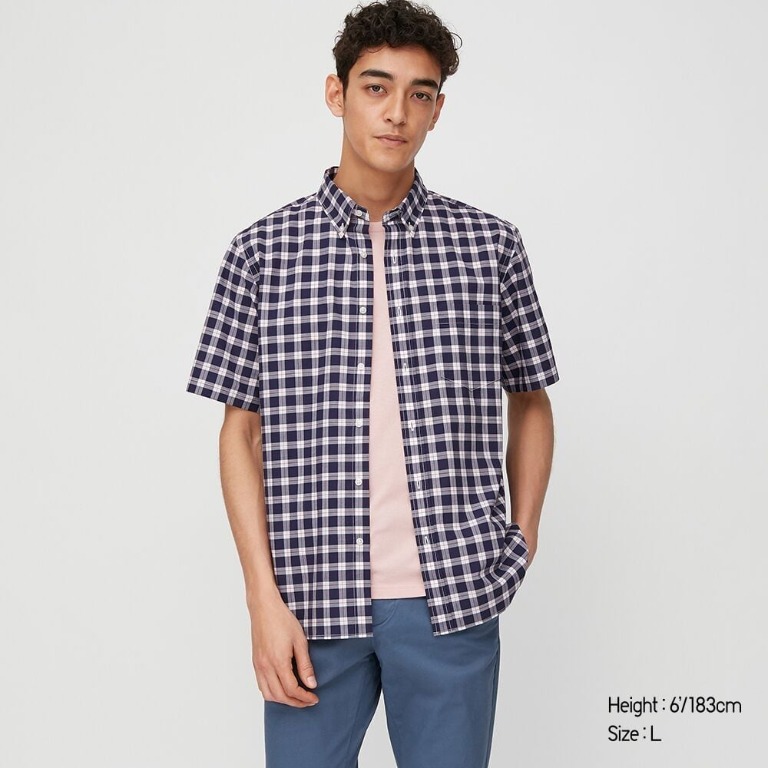 Uniqlo men's short sleeve shirts 2025
